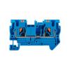 50pcs PT-4 Terminal Block Wiring Connectors Push in Din Rail Mounted Spring Screwless Feed Through Wire Conductors PT4(Gray) view 3