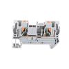 50pcs PT-4 Terminal Block Wiring Connectors Push in Din Rail Mounted Spring Screwless Feed Through Wire Conductors PT4(Gray) view 4