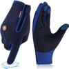 ActFun Winter Gloves Women Windproof Heat Warm Thermal Gloves Men, Anti Slip Touchscreen Cycling Gloves, Outdoor Sport Running Driving Walking Biking Riding Motorcycle Cold Weather Ladies Glove,Blue view 1