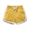 Kids Toddler Boys Girls Cotton Athletic Shorts Solid Color Active Running Shorts for Baby Girl's (Yellow, 2-3 Years) view 1