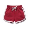 Kids Toddler Boys Girls Cotton Athletic Shorts Solid Color Active Running Shorts for Baby Girl's Boy's (Red, 5-6 Years) view 1