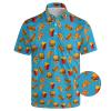 Dtuivit Burger Fries Golf Polo Shirts for Men Quick Dry Performance Short Sleeve Polo Shirts Golf Gifts Crazy Golf Shirts for Men Fun Golf Outfits, Large view 1