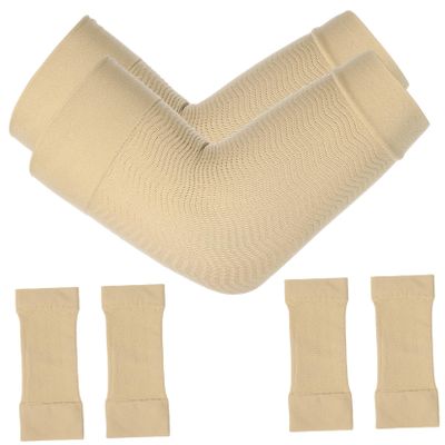 COOLHIYA 3pairs Elastic Arm Sleeves for Sports Comfortable Forearm Elbow Support for Yoga Volleyball and Dance Breathable Multiple Uses Washable Design