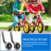 Toddmomy 2pairs Adjustable Bike Stabilizers for Boy Girl Versatile Balance Wheels High Strength Construction Easy to Install and Safe Auxiliary Wheels for Boys and Girls Bicycles Black view 2