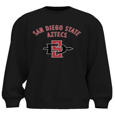 Venley NCAA Officially Licensed Apparel San Diego State University Gameday SDSU Aztecs Logo Unisex RYLSDS02 Sweatshirt SanDiego02S Black X-Large