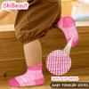 SkiBeaut Baby Boy Socks, 12 Pairs Toddler Grips Ankle Non-Slip Skid Kid Grippers Babies Boys Girls Socks for 6-12 Months view 3