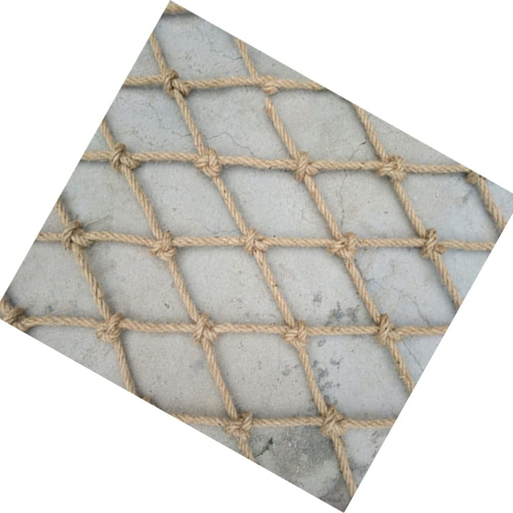 Fall protection nets protective nets fences stairs fall protection nets balcony protection nets indoor and outdoor fence nets yellow linen rope nets mountaineering nets garden decorative fence nets de