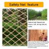 Fall protection nets protective nets fences stairs fall protection nets balcony protection nets indoor and outdoor fence nets yellow linen rope nets mountaineering nets garden decorative fence nets de view 4