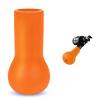 Fishing Rod Butt Cushion, Portable Belly Top Pole Bracket Fish Rod Belly Spherical Barrel, Shock Absorption EVA Foam Stand Up Fishing Pole Holder Base Support for Better Control (Orange) view 1