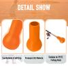 Fishing Rod Butt Cushion, Portable Belly Top Pole Bracket Fish Rod Belly Spherical Barrel, Shock Absorption EVA Foam Stand Up Fishing Pole Holder Base Support for Better Control (Orange) view 4