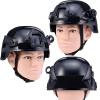 Airsoft & Paintball Tactical Helmet with Full Face Mask, Detachable Goggles, NVG Mount, Side Rail - Military Fast Base Jump PJ Style Adjustable Gear view 2