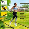 9TH SHOP Speed Ladder Agility Ladder, Football Training Equipment Set-20feet 12 Rungs Speed Ladder,10 Disc Cones, Resistance Parachute, Jump Rope, 4 Resistance Bands view 3
