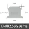 10PCS D-UK2.5B Terminal Baffle Protective Side Sealing Plate Partition Accessories of Voltage Wiring Terminals Block End Cover view 2