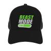 Beast Mode Bodybuilding Trucker Hat - Mesh Baseball Snapback Cap for Men Or Women Outdoors Black view 3