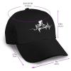 BUECDHYEI Mountain Bike Heartbeat Trucker Hat for Men Women - Outdoors Baseball Snapback Cap Black view 3