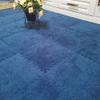 YQJYBD 12Pcs 30cm Carpet Padding,Foam Floor Tiles,Interlocking Carpet Shaggy Soft EVA Foam Mats RV Carpet Tiles for Bedroom, Playroom,Exercise(Blue) view 1