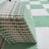 YQJYBD 12Pcs 30cm Carpet Padding,Foam Floor Tiles,Interlocking Carpet Shaggy Soft EVA Foam Mats RV Carpet Tiles for Bedroom, Playroom,Exercise(Blue) view 2