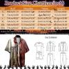 Halloween Shirt I'm Fine Bloody Shirt Short Sleeve Button Down Shirt Halloween Bloody Cloth Horror Shirts Funny Shirts Red view 3