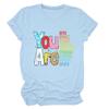 You are Kind You are Brave You are Smart T-Shirt, Mom Mommy Inspirational T Shirt Short Sleeve Printed Tee Top view 1