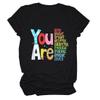 You are Kind You are Brave You are Smart T-Shirt, Mom Mommy Inspirational T Shirt Short Sleeve Printed Tee Top view 1