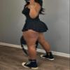 LROSEY Summer Skirt Sets Women 2 Piece Outfits Camisole Tops and Flared Mini Skirts With Shorts Underneath Lounge Set view 4