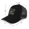 BUECDHYEI Will Fix Helicopters Trucker Hat - Mesh Baseball Snapback Cap for Men Or Women Outdoors Black view 2
