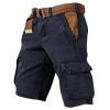 Cargo Shorts for Men Summer Casual Outdoor Tactical Short SolidPatriotic Printed Distressed Washed Military Short Blues Medium view 1