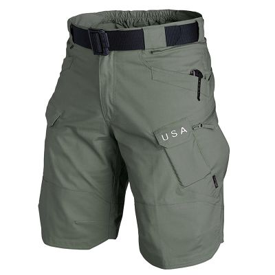 FONMA Mens Cargo Shorts 2025 Summer Outdoor Tactical Shorts Solid/Patriotic Printed Military Pants with Multi Pockets Multi XX-Large