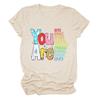 You are Kind You are Brave You are Smart T-Shirt, Mom Mommy Inspirational T Shirt Short Sleeve Printed Tee Top view 1
