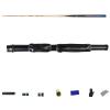 LIUHD Pool Cue Stick,57 Inch 19OZ Snooker Cues 3/4 Split Detachable Handmade Ash Wood Billiard Cue Sticks with Mini Butt End Extension Pool Table Games,B Set,10.2MM view 1
