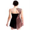 HULIJA Women Rhinestone Figure Skating Dress Sleeveless Skirted Leotard Lyrical Ballet Leotard Dancewear Dustypink Medium view 4
