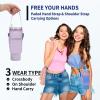 GOEWY Water Bottle Carrier Bag for Stanley 30 oz Tumbler with Phone Pocket Neoprene Water Bottle Holder with Shoulder & Handheld Strap Stanley Cup Accessories view 3