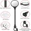 Bike Mirror, Rotatable Adjustable Handlebar Wide Angle Rear View Bicycle Mirror with Shockproof Acrylic Convex Lens for Mountain Road Bike, City Bike, Electric Bike, Electric Motorcycle - 2 Pack view 4