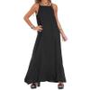 Geleglaer Linen Dresses for Womens Sleeveless Maxi Dress Sleeveless Linen Dress Casual Summer Dress Tank Long Dress Black 2024 Linen Shift Dress view 1