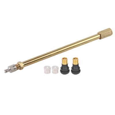 Vacuum Tubeless Tire Valve with Multifunctional Extension Pipe, Rubber Valve Stems with Extension Adaptor Fit for M365/PRO Scooter