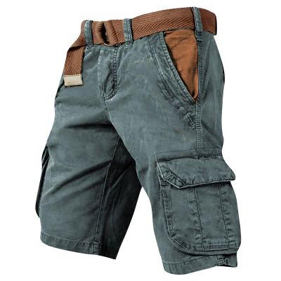 Cargo Shorts for Men Summer Casual Outdoor Tactical Short SolidPatriotic Printed Distressed Washed Military Short Greens X-Large
