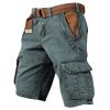 Cargo Shorts for Men Summer Casual Outdoor Tactical Short SolidPatriotic Printed Distressed Washed Military Short Greens X-Large view 1