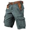 Cargo Shorts for Men Summer Casual Outdoor Tactical Short SolidPatriotic Printed Distressed Washed Military Short Greens X-Large view 2