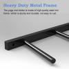 Blazea Thick Yoga Mats Holder for Home Workout, Fitness Gear Gym Equipment Storage Rack, Black 9-Tiers Yoga Room Decor Wall Mount, Space Saving Yoga Mat Shelf view 3
