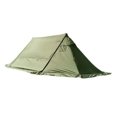 JOMRTS Waterproof Camping Tent 4 Outdoor Season Tent Windproof Family Sun Shelter Backpacking Travel Beach Equipment (Green Oxford Clot)