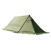 JOMRTS Waterproof Camping Tent 4 Outdoor Season Tent Windproof Family Sun Shelter Backpacking Travel Beach Equipment (Green Oxford Clot) view 1
