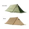 JOMRTS Waterproof Camping Tent 4 Outdoor Season Tent Windproof Family Sun Shelter Backpacking Travel Beach Equipment (Green Oxford Clot) view 2