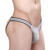 NineFit Basics Classic Jockstrap Underwear for Men, Men's Athletic Jockstrap Thong Low Waisted Underwear G String Thongs Grey, X-Large view 1