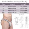 NineFit Basics Classic Jockstrap Underwear for Men, Men's Athletic Jockstrap Thong Low Waisted Underwear G String Thongs Grey, X-Large view 3