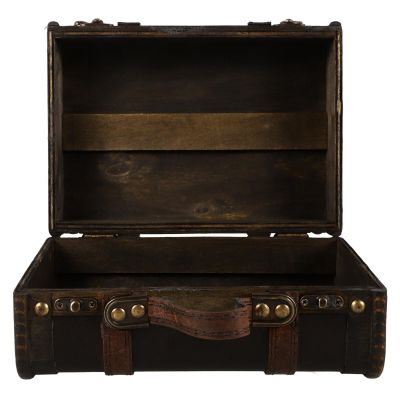 Ciieeo Vintage Jewelry Box for Sundries Retro Style Storage Organizer with Handle Elegant Earring Case for Dresser Travel Compact Design