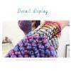 Women's Shawl Coat Knit Poncho Wrap Bohemian Fringe Blended Cashmere Warm Soft Ethnic Style Shawl for Leisure Travelling view 2