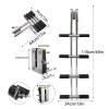Heavy Duty 4 Steps Boat Marine Dual Vertical Telescoping Tube Stainless Steel Sport Diver Ladder with Mount for Marine Boat,Pontoon Boat,Yacht view 2