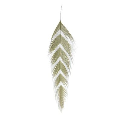 Montana Fly Company Fly Tying - Galloup's Fish Feathers - Arrowhead - White/Olive