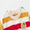 LitBud Sweatshirt Toddler Boys Rainbow Crewneck Pullover Boy Cotton Top T Shirt Long Sleeve Casual Jumper White for Kids Autumn Winter Size 4-5 Years Old 5T view 2