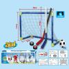 NDNCZDHC 2 in 1 Football Ice Hockey Goal Kit with Balls ABS Ice Hockey Goal Hockey Sticks Hockey Net Hockey Balls for Outdoor Sports view 2